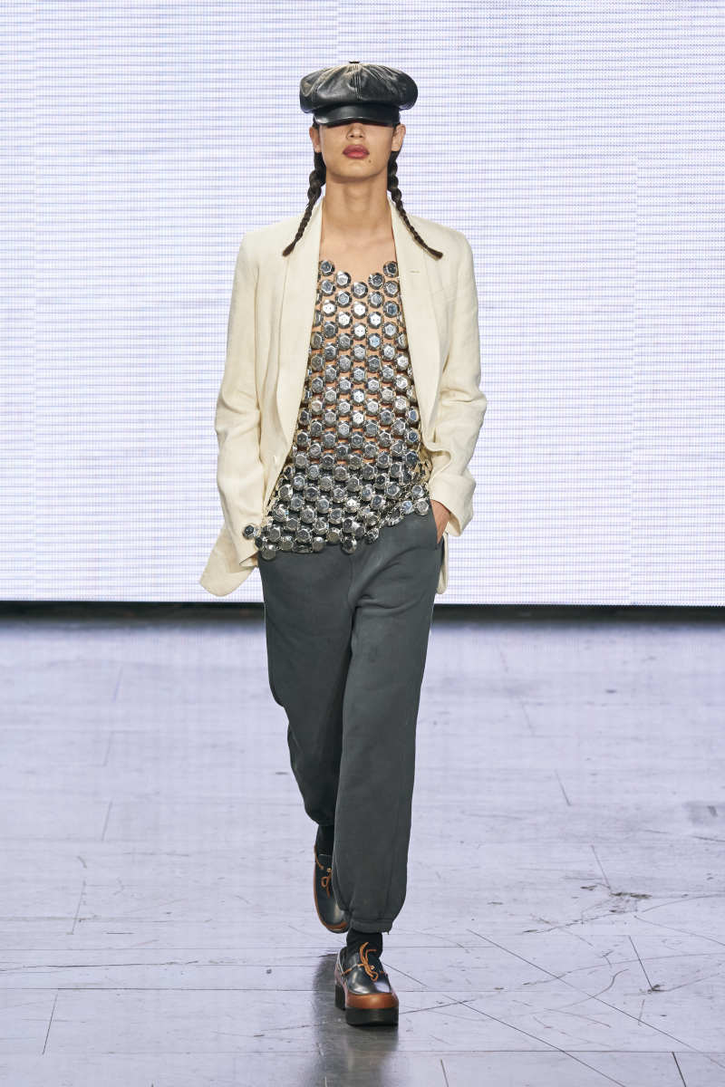 A look from the Stefan Cooke Spring 2022 collection. 