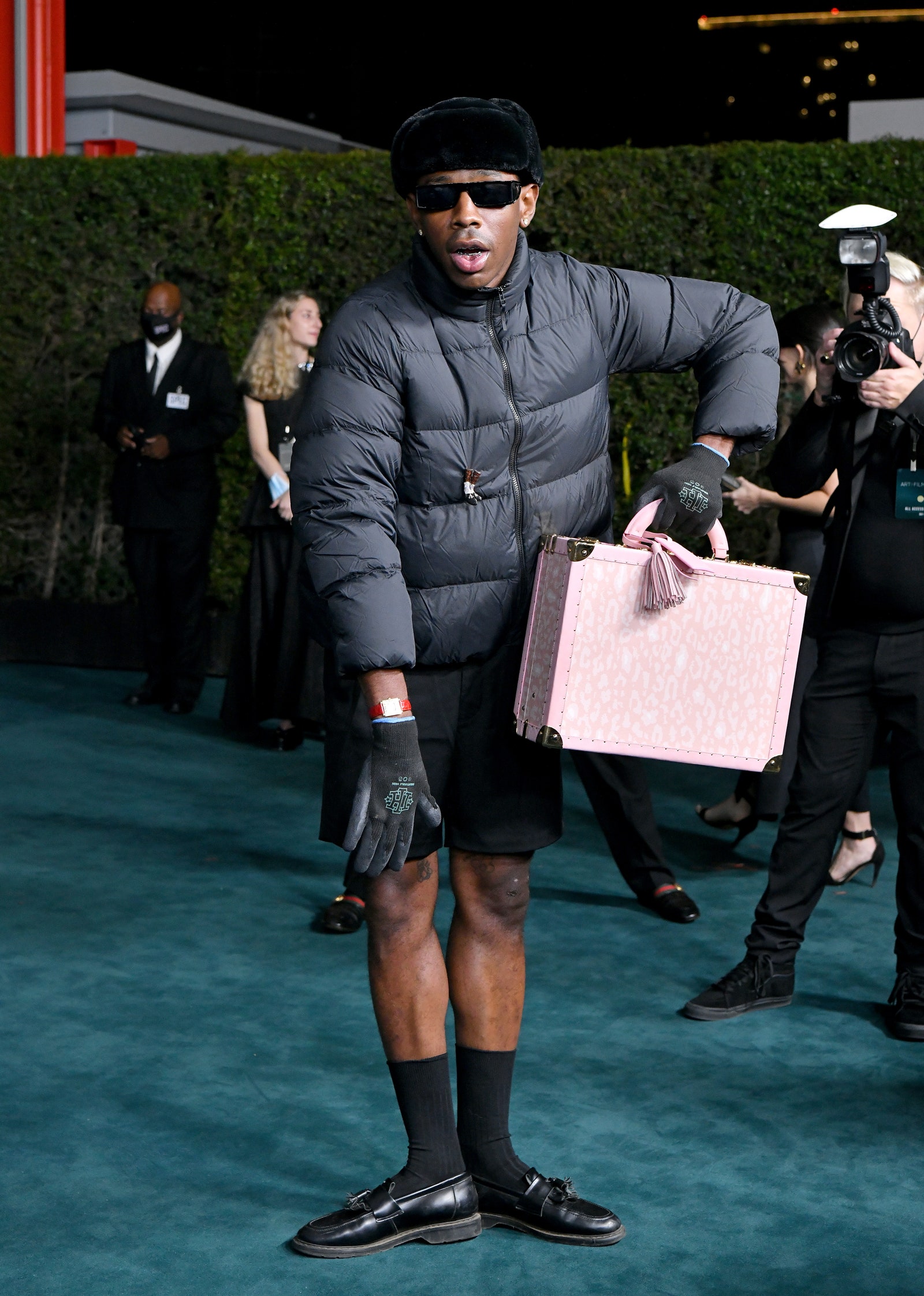 Image may contain Clothing Apparel Human Person Footwear Shoe Sunglasses Accessories and Accessory