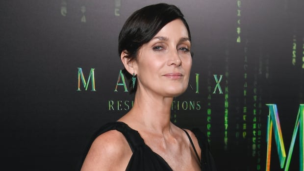 Carrie-Anne Moss attends "The Matrix Resurrections" Red Carpet U.S. Premiere Screening at The Castro Theatre on December 18, 2021 2