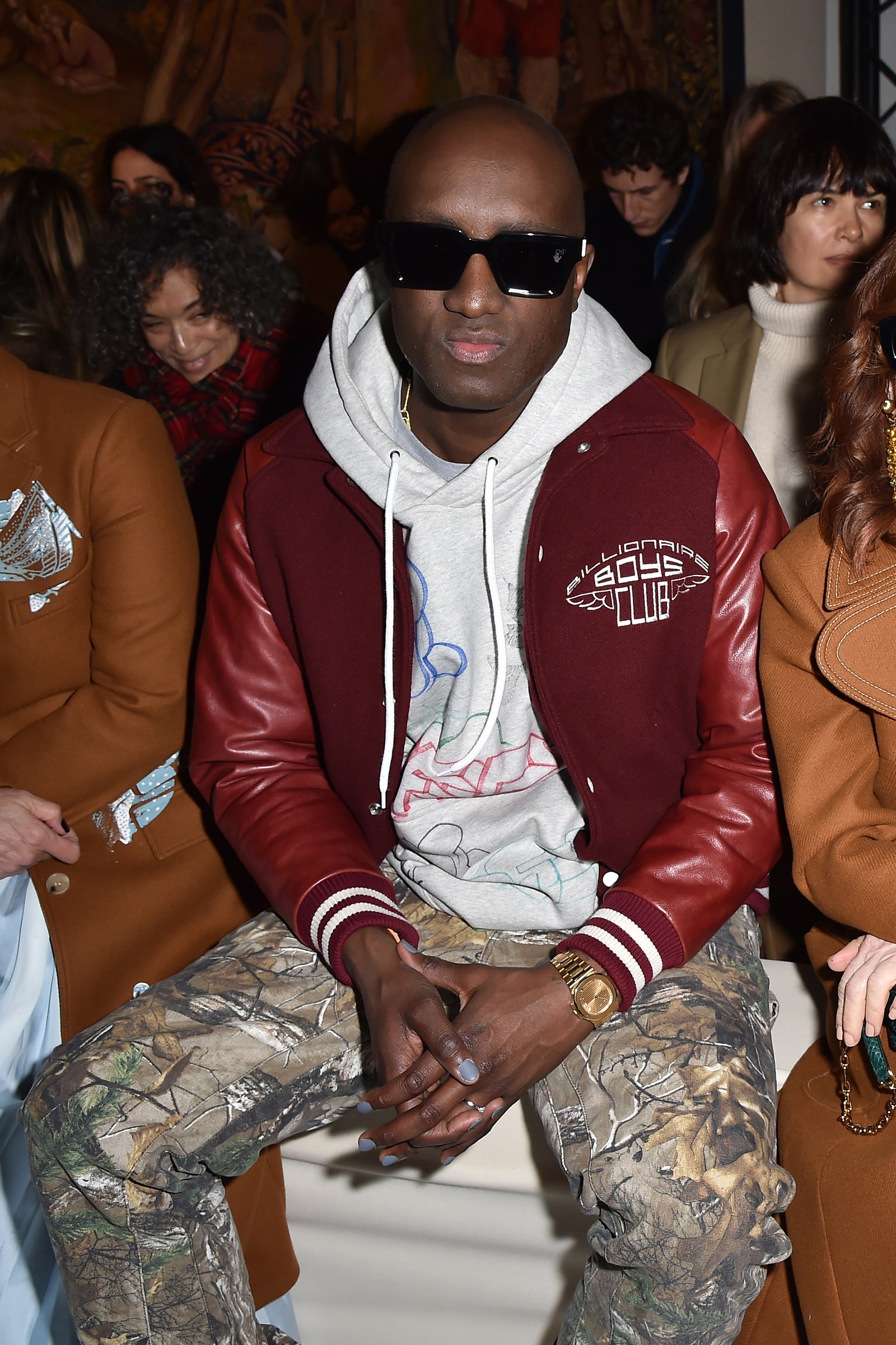 irgil Abloh and Isabelle Huppert attend the Lanvin show as part of the Paris Fashion Week Womenswear FallWinter 20202021
