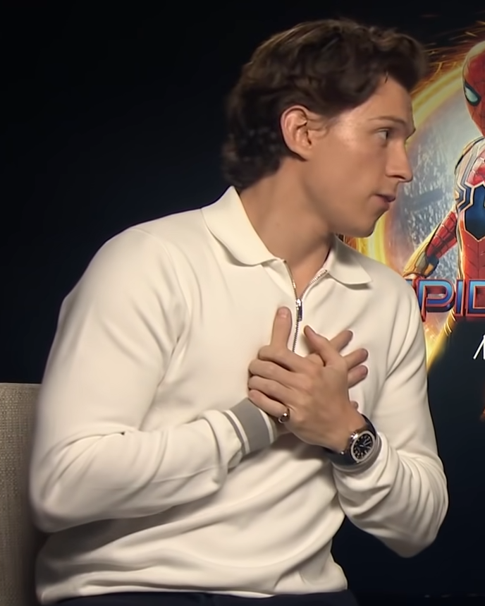 Tom Holland in conversation with Zendaya