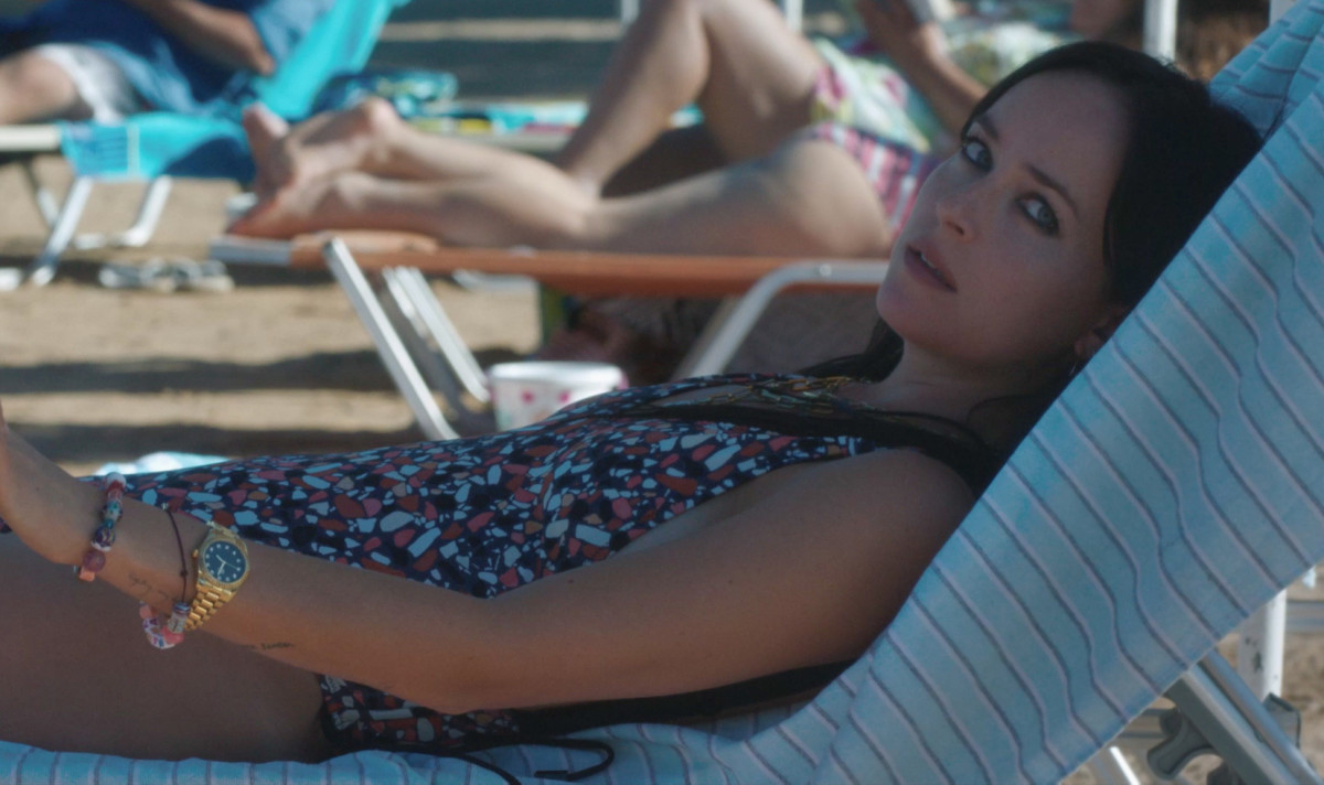 Nina on the beach.