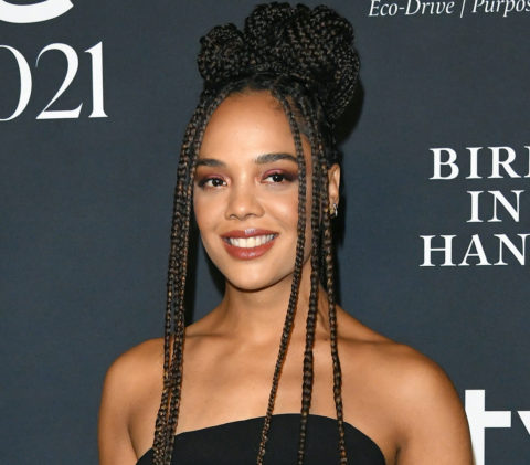 Tessa Thompson Holiday Hair