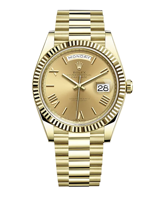 A gold watch