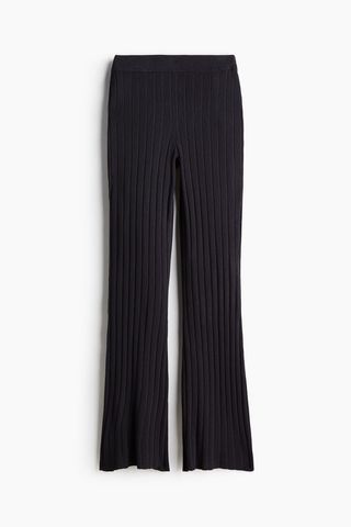 Rib-Knit Trousers